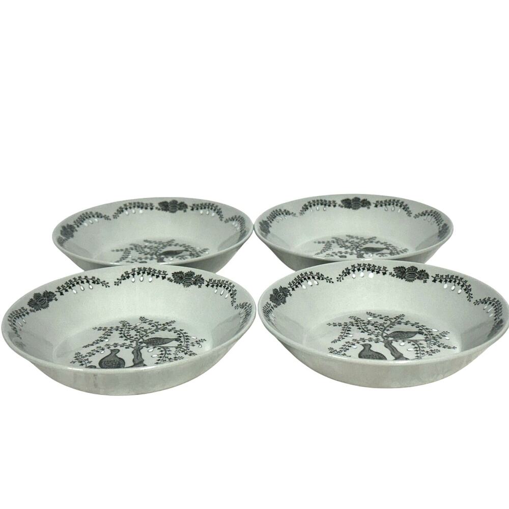 Wedgwood 1957-1964 Retired 'Partridge in a Pear Tree' Fruit/Dessert Bowls-Set 4